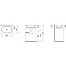 Раковина-чаша LAUFEN THE NEW CLASSIC 550*380*145 мм накладная 8.1285.2.000.112.1